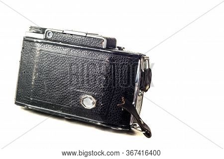 Konstantinovka, Ukraine - December 23, 2016: The Moskva-2 (mockba-2 In Cyrillic) Is A Medium Format 