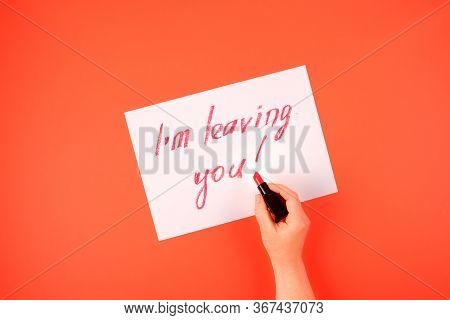 Divorce And Covid-19 Pandemic, Post Covid Relationship Problem. Couple Break Up, Divorce Concept Wit
