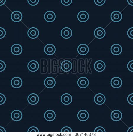 Circles Seamless Abstract Pattern Background. Stock Vector Illustration Isolated On Blue Background.