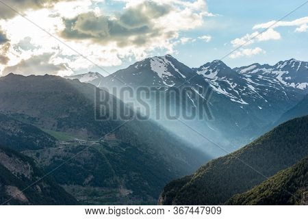 Landscape Of Parc Natural Comunal De Les Valls Del Comapedrosa National Park In Andorra.