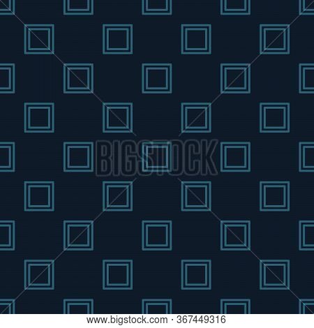 Seamless Squares Pattern Bakground. Stock Vector Illustration Isolated On Blue Background.