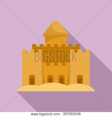 King Palace Sand Icon. Flat Illustration Of King Palace Sand Vector Icon For Web Design