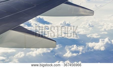 Clouds From An Airplane Flying Quite High