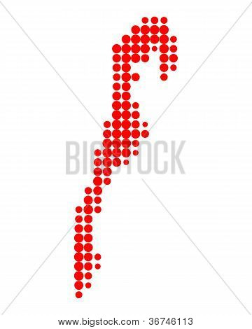 Mapa de Hiddensee