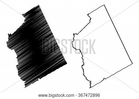 Twiggs County, Georgia (u.s. County, United States Of America,usa, U.s., Us) Map Vector Illustration