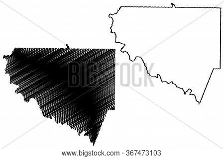 Upson County, Georgia (u.s. County, United States Of America, Usa, U.s., Us) Map Vector Illustration