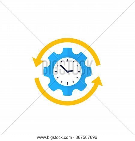 Productivity, Production Efficiency Vector Icon, Eps 10 File, Easy To Edit
