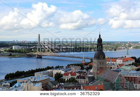 Bekijken van het oude Riga, Letland