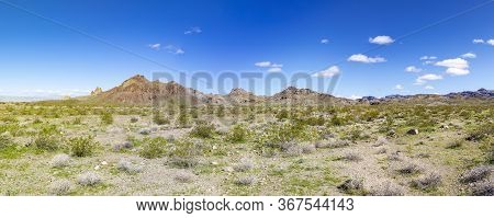 Scenic Landscape Of Route 66 Near Oatman, Usa