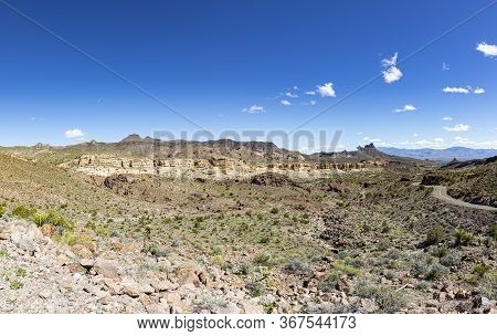 Scenic Landscape Of Historic Route 66 Near Oatman