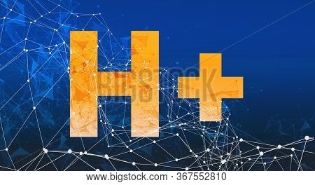 Humanity Plus Theme With Abstract Network Lines And Patterns