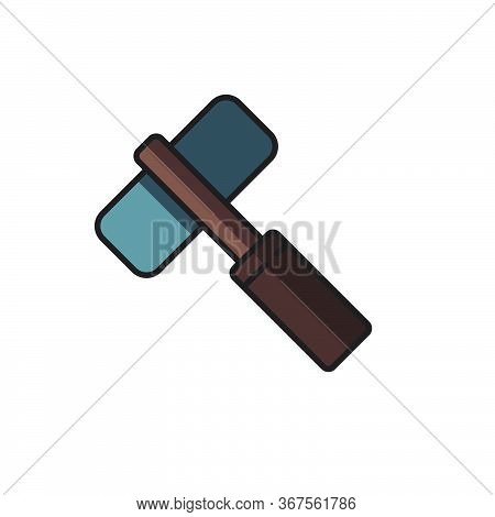 Gaming Hammer Vector Icon Symbol Game Isolated On White Background