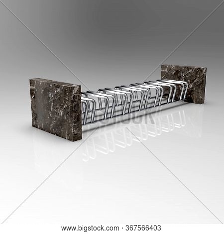 3d Image Of Bicycle Parking 7x View Isometry 00003