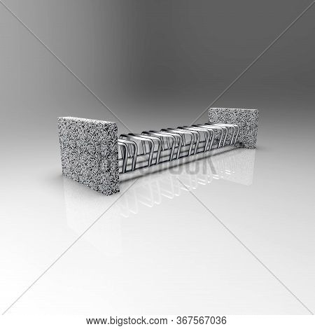 3d Image Of Bicycle Parking 7x View Isometry 00002