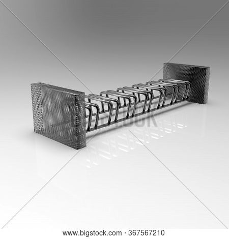 3d Image Of Bicycle Parking 7x View Isometry 00012