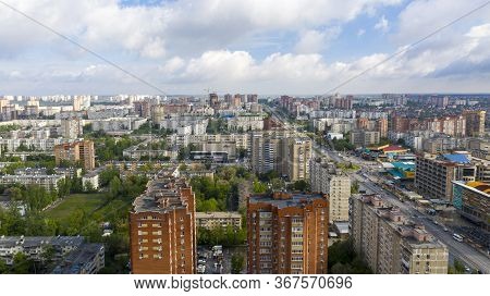 Rostov-on-don, Russia, May 9, 2020: Rostov-on-don Aerial View. Panorama Of The City Of Rostov On Don