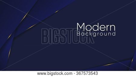 Modern Luxury Abstract Background In Dark Navy