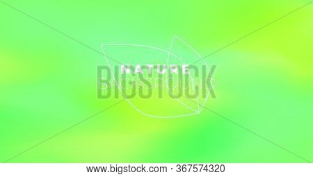 Blur Abstract Aesthetic Background With Green Leaves