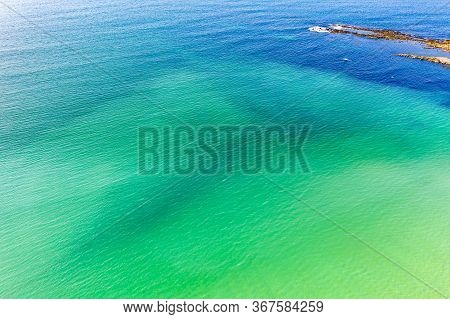 Aerial View Of The Atlantic At Carrickfad By Portnoo In County Donegal - Ireland