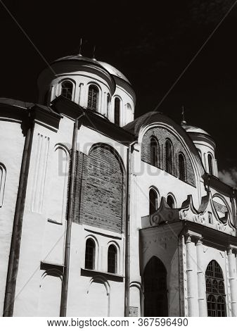 Transfiguration Cathedral In Chernihiv. One Of The Oldest Monumental Buildings In Ukraine. The Main 
