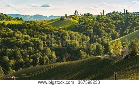 Austria Vineyards Sulztal Weinstrasse South Styria Tourist Spot, Wine Country Places To See