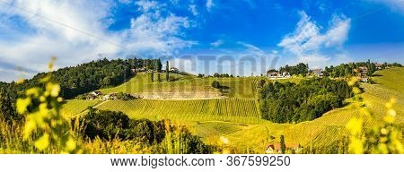 Austria Vineyards Sulztal Weinstrasse South Styria Tourist Spot, Wine Country Places To See