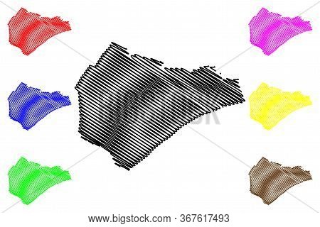 Argenteuil City (french Republic, France) Map Vector Illustration, Scribble Sketch City Of Argenteui