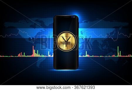 Abstract Background Of Trading Stock Market Volume And Rsi Indicator Technical Analysis Graph On Sma