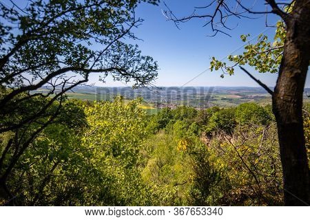 Scenic View From The Lemberg At Landscape Nearby The River Nahe, Rhineland-palatinate, Germany