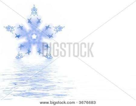 Schmelzen Schneeflocke