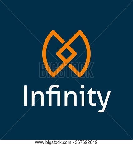 Infinity Logo Template Vector Eps File. Infinity Symbol Logo Template