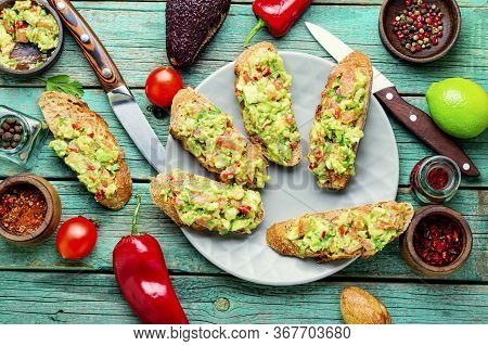 Guacamole,cold Mexican Appetizer
