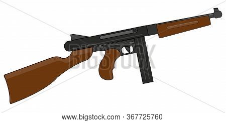 Vector Illustration Of The American Automaton Of The System Thompson