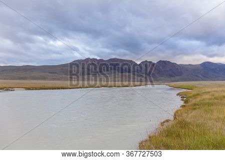 Mongolia Landscape. Altai Tavan Bogd National Park In Bayar-ulgii