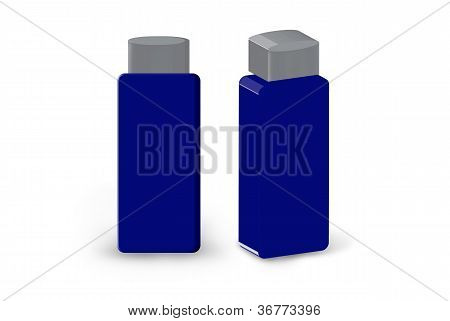bottiglia blu