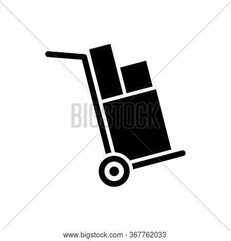 Handcart Icon Flat Vector Template Design Trendy