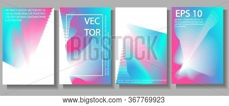 Bright, Abstract Background. Blue, Pink And Yellow Tints With A White Border. 
Background For Poster