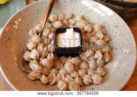 Pelmeni With Sour Cream