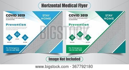 Covid-19 Coronavirus Campaign Flyer Health Horizontal Flyer For Coronavirus Health Flyer Design Hori