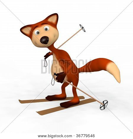 Rote FÃ¼chse Skisportler.