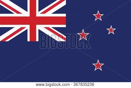 New Zealand Flag Vector Graphic. Rectangle New Zealander Flag Illustration. New Zealand Country Flag