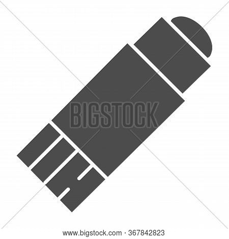 Glue Stick Solid Icon, Stationery Concept, Glue Super Adhesive And Moment Paste Sign On White Backgr