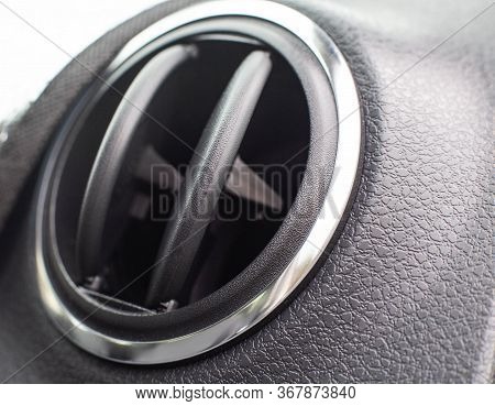 Automobile Modern Deflector From Which Blows With Fresh Air And Heat. Bad Odor Problem From The Defl