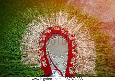 Auspicious Hindu Wedding Grass Garland Made Of Bermuda Grass Dubo For Bride And Groom, Hindu Wedding
