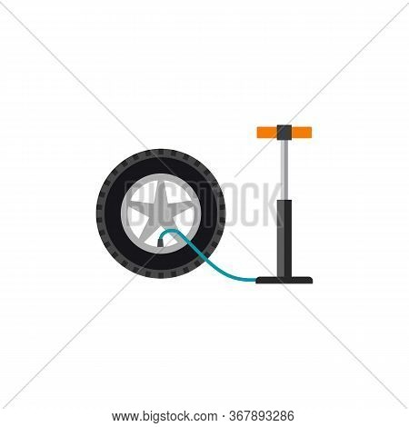Icon Of Tire Pressure Gauge. Car, Service, Tool. Automobile Repair Concept. Can Be Used For Topics L