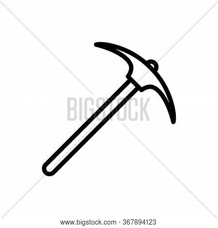 Pick Ax Icon Flat Vector Template Design Trendy