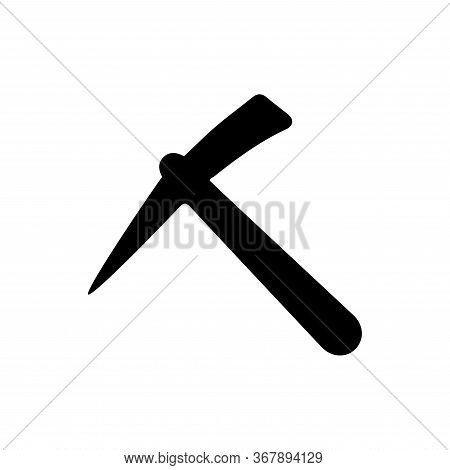 Pick Ax Icon Flat Vector Template Design Trendy