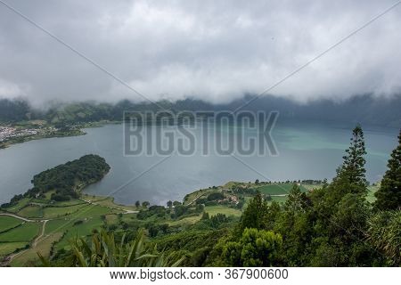 Walk On The Azores Archipelago. Discovery Of The Island Of Sao Miguel, Azores.sete Citades