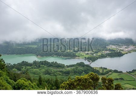 Walk On The Azores Archipelago. Discovery Of The Island Of Sao Miguel, Azores.sete Citades