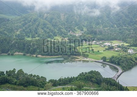 Walk On The Azores Archipelago. Discovery Of The Island Of Sao Miguel, Azores.sete Citades